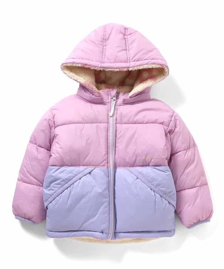日本童裝 BREEZE 2Way 雙面兩著 絎縫夾棉抓毛外套 80-150cm 男童款/女童款 冬季 (適合香港平均溫度、寒冷天氣、溫度低天氣）OUTERWEAR 【日本預售：2026年11月下旬】