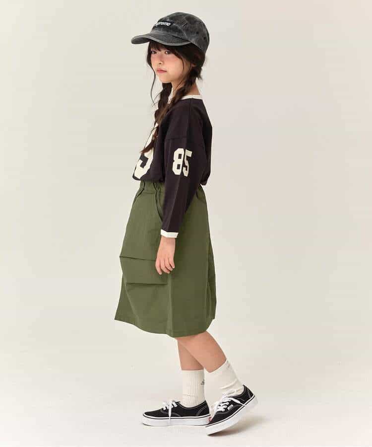 日本童裝 BREEZE 尼龍工裝裙 90-140cm 女童款 冬季 SKIRTS