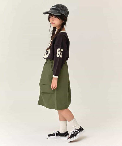 日本童裝 BREEZE 尼龍工裝裙 90-140cm 女童款 冬季 SKIRTS