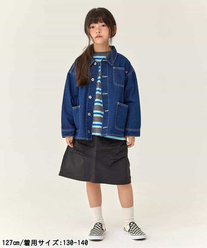 日本童裝 BREEZE 尼龍工裝裙 90-140cm 女童款 冬季 SKIRTS