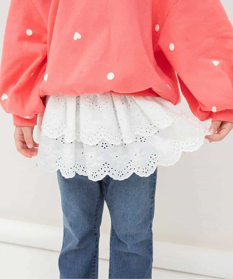 日本童裝 BREEZE 荷葉邊短裙 80-140cm 女童款 冬季 SKIRTS