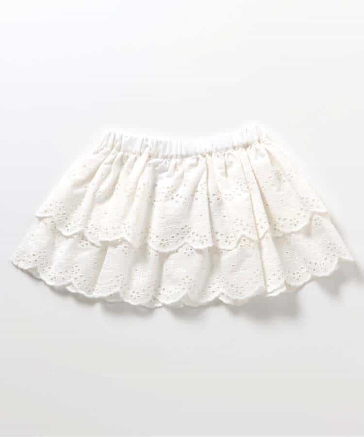 日本童裝 BREEZE 荷葉邊短裙 80-140cm 女童款 冬季 SKIRTS