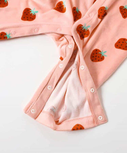日本童裝 BREEZE 絲絨印花連衣 70-80cm 女童款 初生嬰兒 冬季 Jumpsuit