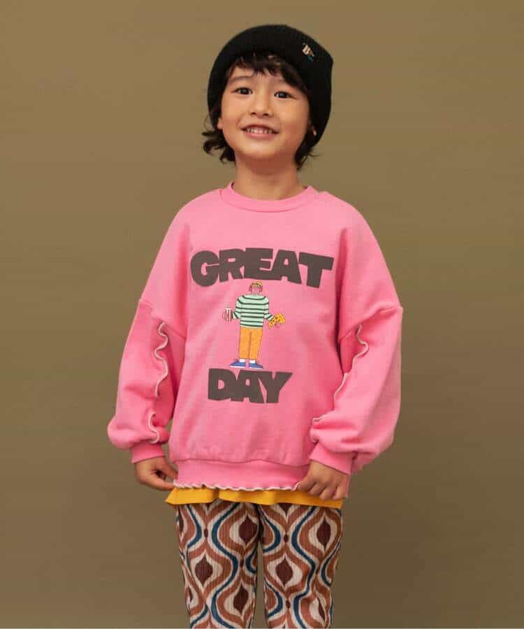 日本童裝 BREEZE 印花圖案衛衣 80-140cm 女童款 冬季 TOPS