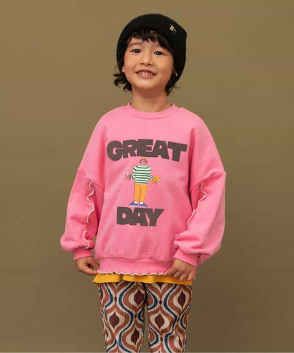 日本童裝 BREEZE 印花圖案衛衣 80-140cm 女童款 冬季 TOPS