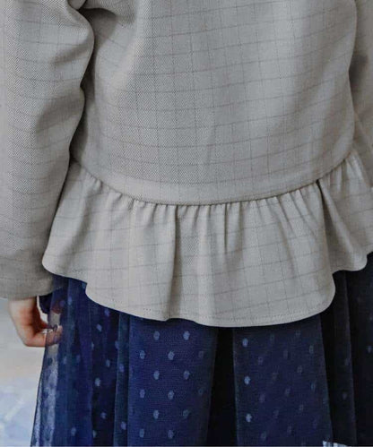 日本童裝 BREEZE 花邊西裝外套 90-140cm 女童款 冬季 OUTERWEAR 面試/宴會/表演
