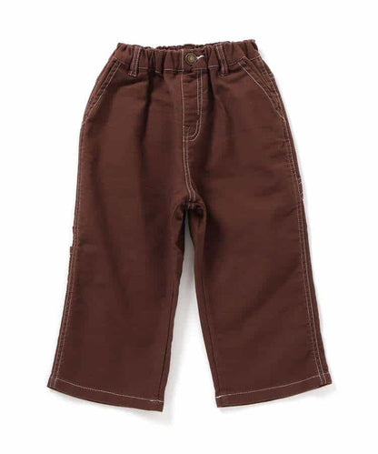 日本童裝 BREEZE 柔軟工裝褲 90-160cm 男童款/女童款 冬季 PANTS 聖誕紅/新年紅