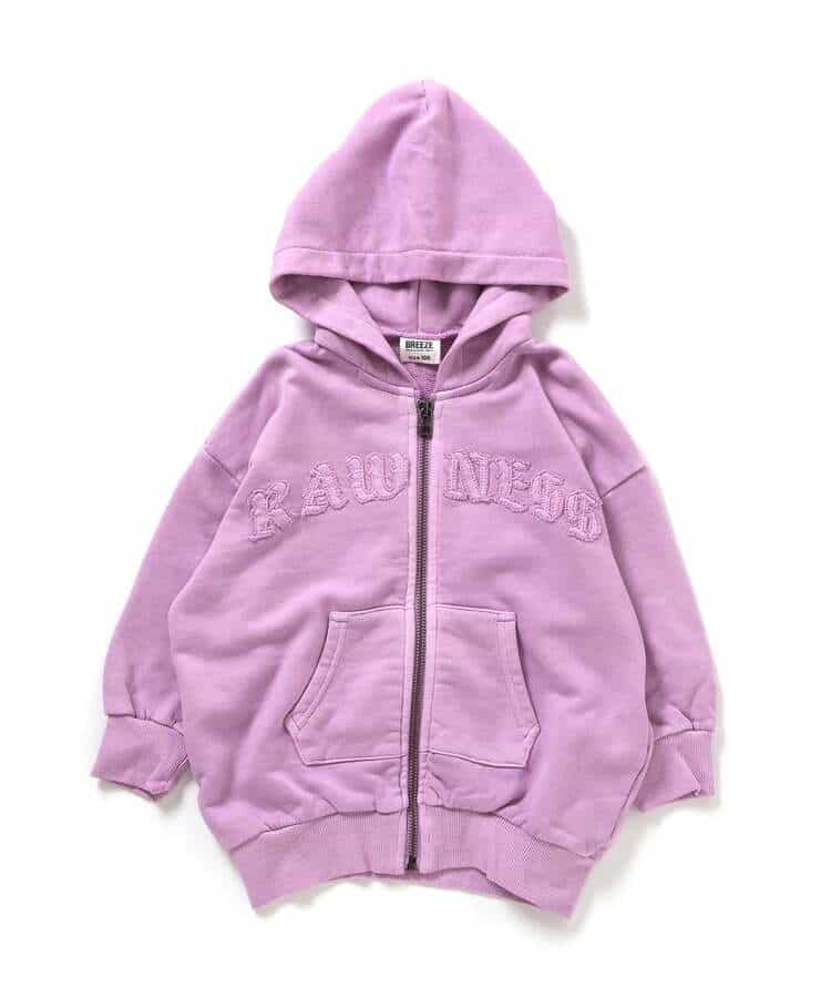 日本童裝 BREEZE 字母拉鍊連帽外套 90-160cm 男童款/女童款 冬季 OUTERWEAR