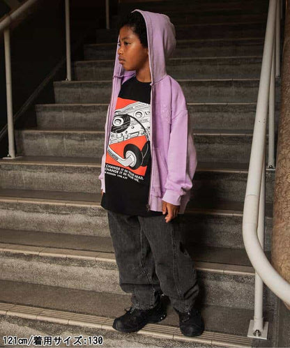 日本童裝 BREEZE 字母拉鍊連帽外套 90-160cm 男童款/女童款 冬季 OUTERWEAR