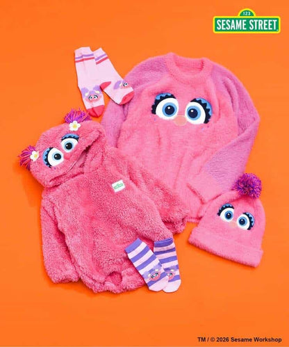 日本童裝 BREEZE x SESAME STREET 毛毛連衣 70-80cm 男童款/女童款 初生嬰兒 冬季 Jumpsuit