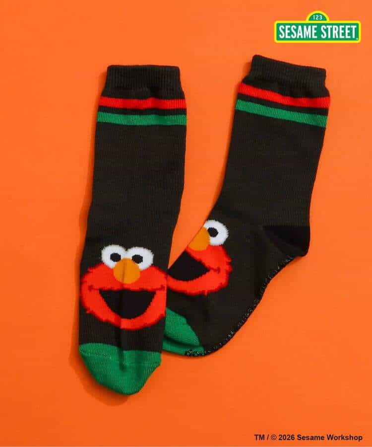 日本直送 BREEZE x SESAME STREET 襪一對 13-21cm 襪系列