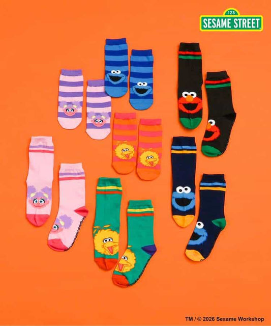 日本直送 BREEZE x SESAME STREET 襪一對 13-21cm 襪系列