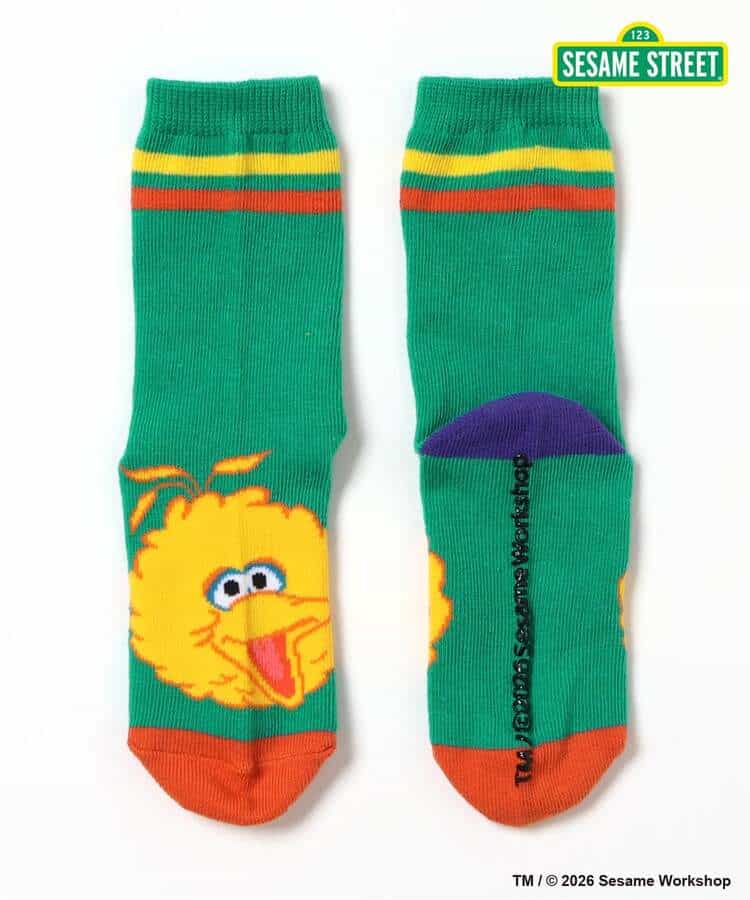 日本直送 BREEZE x SESAME STREET 襪一對 13-21cm 襪系列