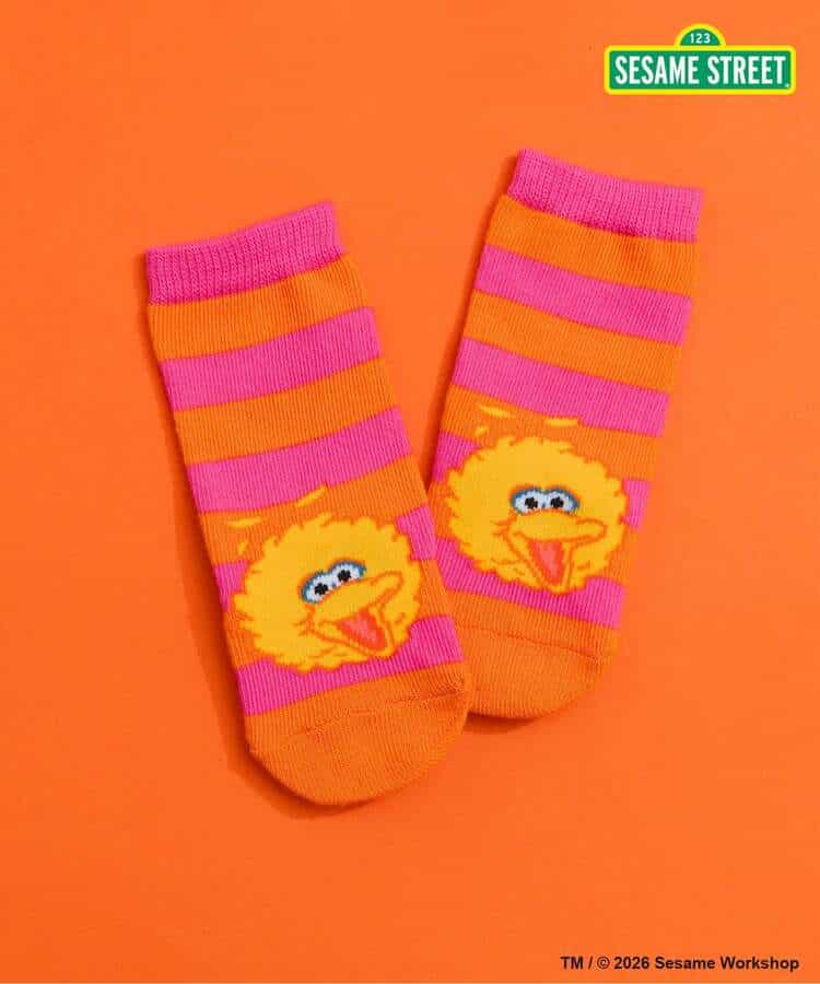 日本直送 BREEZE x SESAME STREET 襪一對 7-12cm 初生嬰兒 襪系列