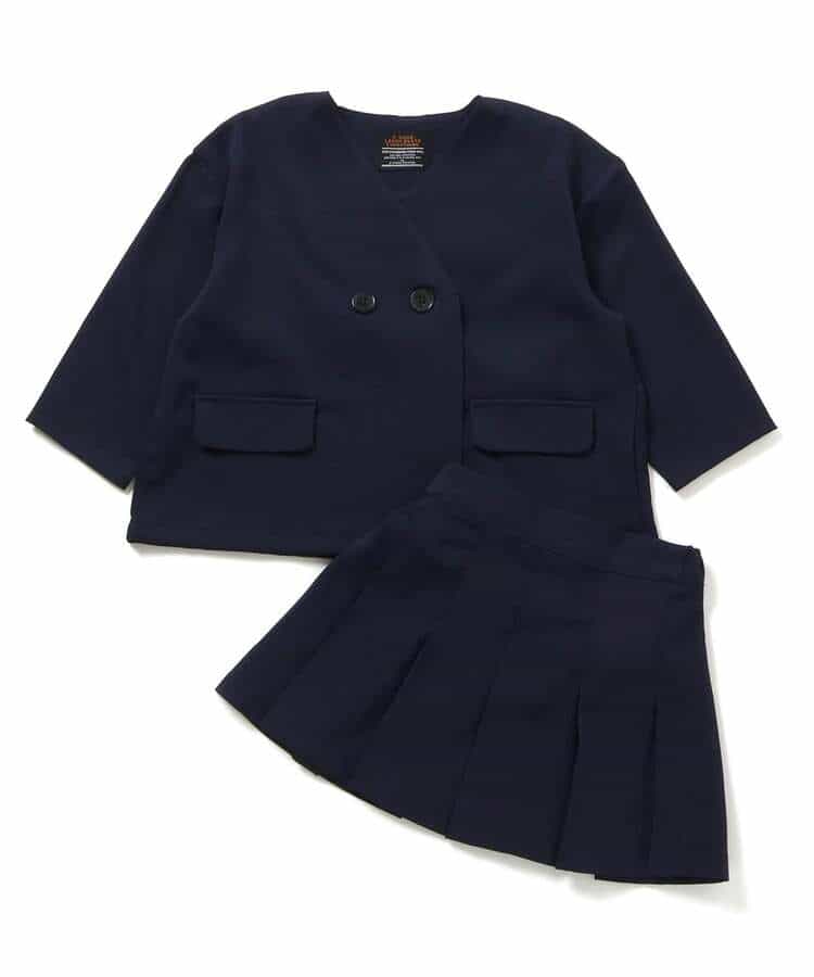 日本童裝 BREEZE 西裝外套及短裙套裝 90-140cm 女童款 冬季 SKIRTS OUTERWEAR 面試/宴會/表演
