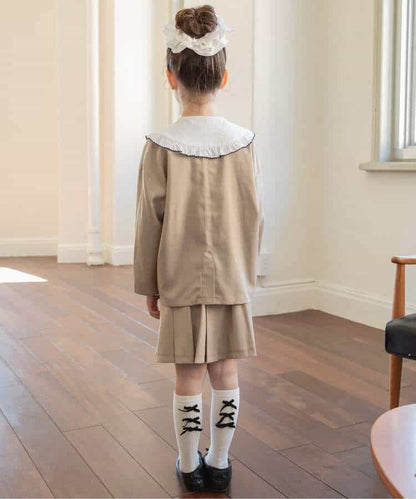 日本童裝 BREEZE 西裝外套及短裙套裝 90-140cm 女童款 冬季 SKIRTS OUTERWEAR 面試/宴會/表演