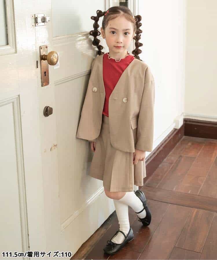 日本童裝 BREEZE 西裝外套及短裙套裝 90-140cm 女童款 冬季 SKIRTS OUTERWEAR 面試/宴會/表演