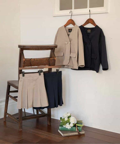 日本童裝 BREEZE 西裝外套及短裙套裝 90-140cm 女童款 冬季 SKIRTS OUTERWEAR 面試/宴會/表演