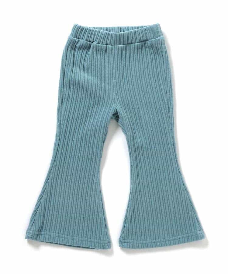日本童裝 BREEZE 絲絨喇叭褲 80-140cm 女童款 冬季 PANTS 聖誕紅/新年紅