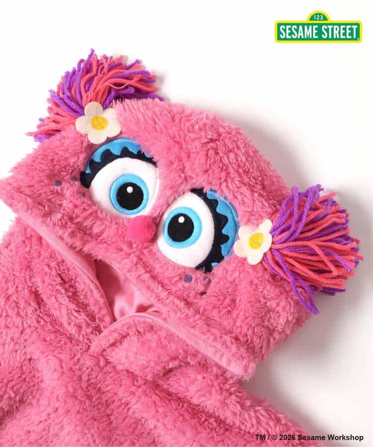 日本童裝 BREEZE x SESAME STREET 毛毛連衣 70-80cm 男童款/女童款 初生嬰兒 冬季 Jumpsuit