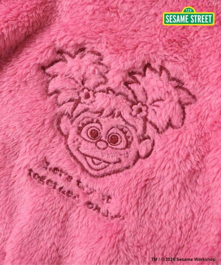 日本童裝 BREEZE x SESAME STREET 毛毛連衣 70-80cm 男童款/女童款 初生嬰兒 冬季 Jumpsuit