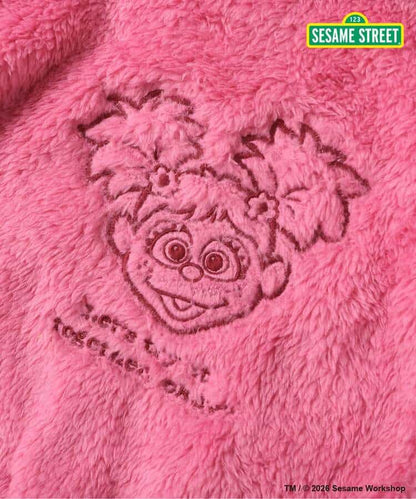 日本童裝 BREEZE x SESAME STREET 毛毛連衣 70-80cm 男童款/女童款 初生嬰兒 冬季 Jumpsuit
