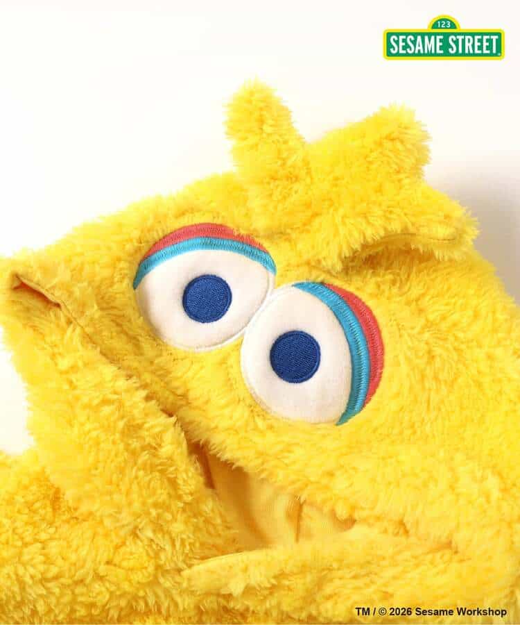 日本童裝 BREEZE x SESAME STREET 毛毛連衣 70-80cm 男童款/女童款 初生嬰兒 冬季 Jumpsuit