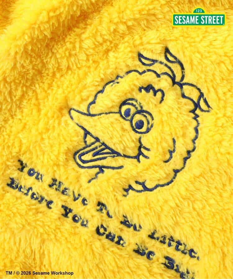 日本童裝 BREEZE x SESAME STREET 毛毛連衣 70-80cm 男童款/女童款 初生嬰兒 冬季 Jumpsuit