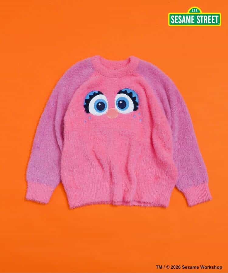 日本童裝 BREEZE x SESAME STREET 毛毛冷衫 80-120cm 男童款/女童款 冬季 TOPS