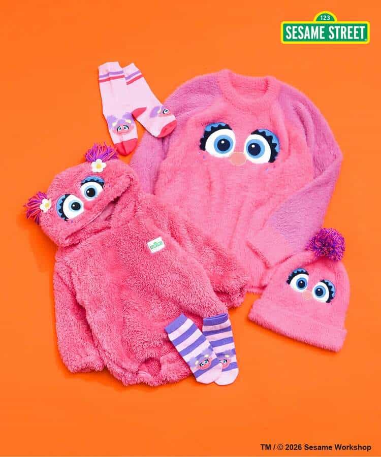 日本童裝 BREEZE x SESAME STREET 毛毛冷衫 80-120cm 男童款/女童款 冬季 TOPS