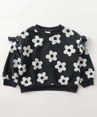 日本童裝 BREEZE 荷葉邊衛衣 90-150cm 女童款 冬季 TOPS