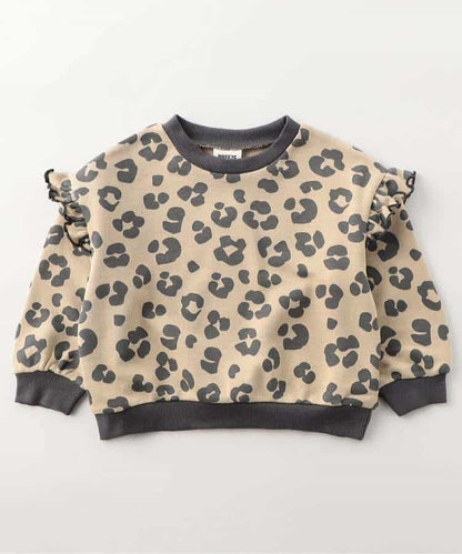 日本童裝 BREEZE 荷葉邊衛衣 90-150cm 女童款 冬季 TOPS