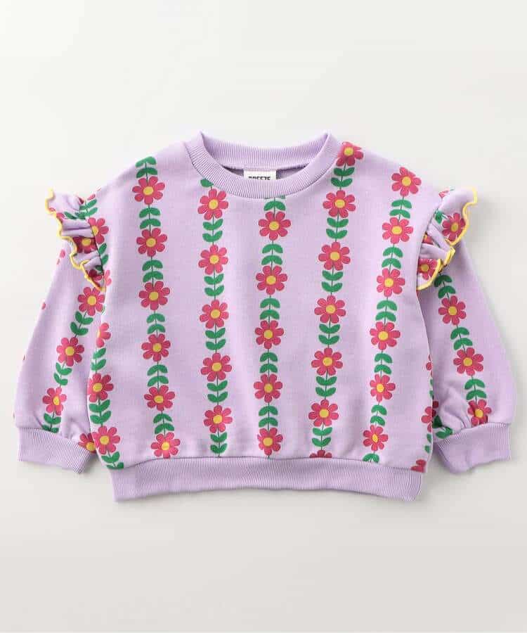 日本童裝 BREEZE 荷葉邊衛衣 90-150cm 女童款 冬季 TOPS