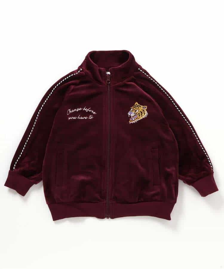 日本童裝 BREEZE 絲絨運動外套 90-150cm 男童款/女童款 冬季 OUTERWEAR 聖誕紅/新年紅