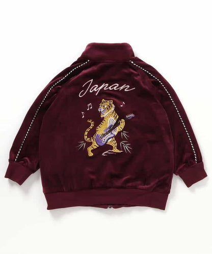 日本童裝 BREEZE 絲絨運動外套 90-150cm 男童款/女童款 冬季 OUTERWEAR 聖誕紅/新年紅