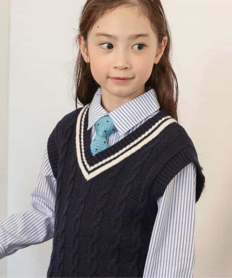 日本童裝 BREEZE 針織背心 90-130cm 男童款/女童款 冬季 TOPS 面試/宴會/表演