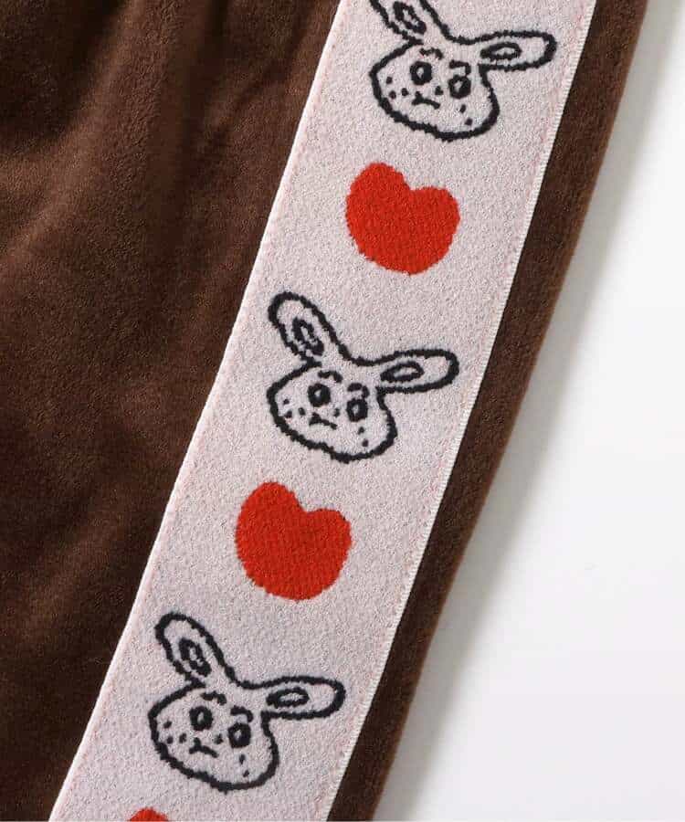 日本童裝 BREEZE x USAKUMA 天鵝絨兩件套裝 70-80cm 男童款/女童款 冬季  初生嬰兒 OUTERWEAR PANTS