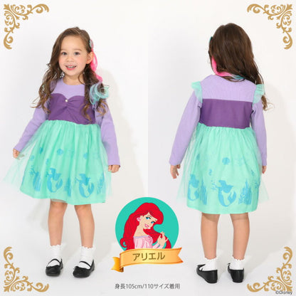 日本童裝 BDL x Disney 公主連身裙 90-130cm 女童款 冬季 DRESSES