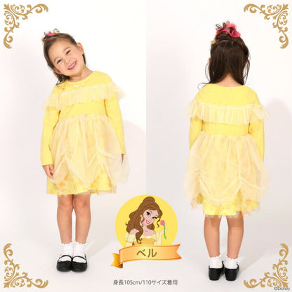 日本童裝 BDL x Disney 公主連身裙 90-130cm 女童款 冬季 DRESSES