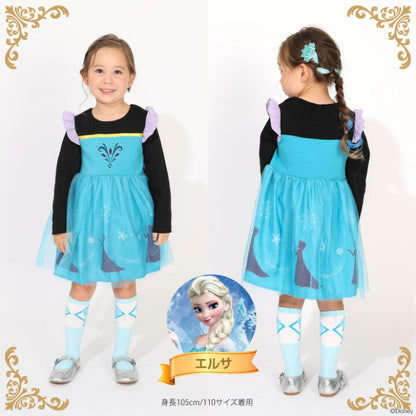 日本童裝 BDL x Disney 公主連身裙 90-130cm 女童款 冬季 DRESSES
