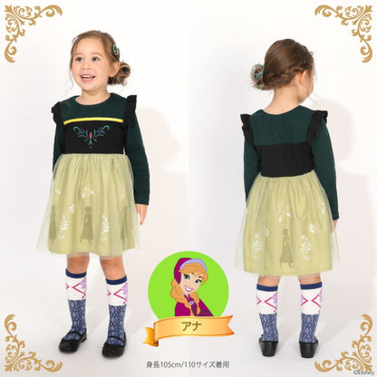 日本童裝 BDL x Disney 公主連身裙 90-130cm 女童款 冬季 DRESSES