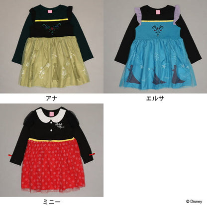 日本童裝 BDL x Disney 公主連身裙 90-130cm 女童款 冬季 DRESSES