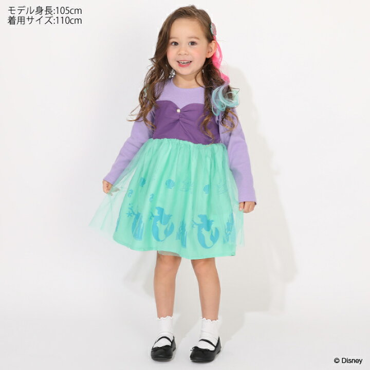 日本童裝 BDL x Disney 公主連身裙 90-130cm 女童款 冬季 DRESSES