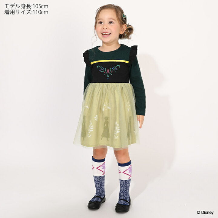 日本童裝 BDL x Disney 公主連身裙 90-130cm 女童款 冬季 DRESSES