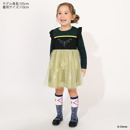 日本童裝 BDL x Disney 公主連身裙 90-130cm 女童款 冬季 DRESSES