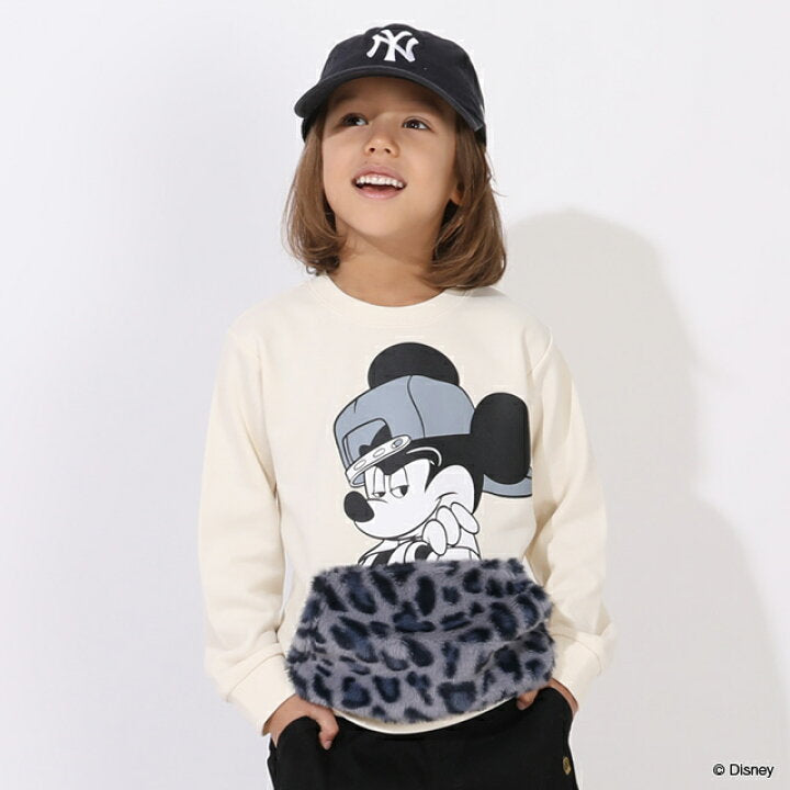 日本童裝 BDL x Disney 親子裝 毛毛口袋衛衣 80-150cm 男童款/女童款 冬季 TOPS