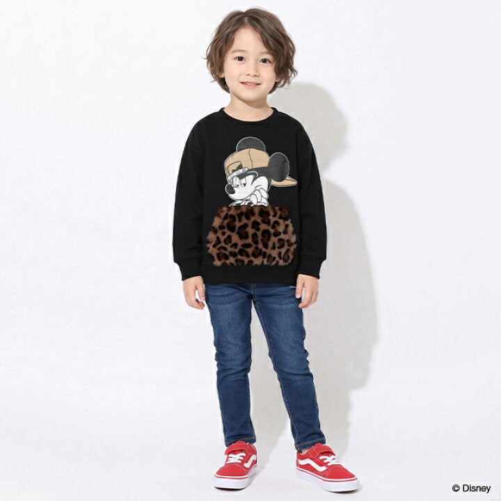 日本童裝 BDL x Disney 親子裝 毛毛口袋衛衣 80-150cm 男童款/女童款 冬季 TOPS