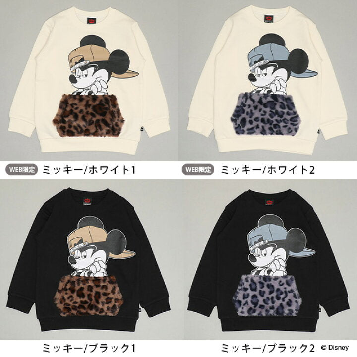 日本童裝 BDL x Disney 親子裝 毛毛口袋衛衣 80-150cm 男童款/女童款 冬季 TOPS