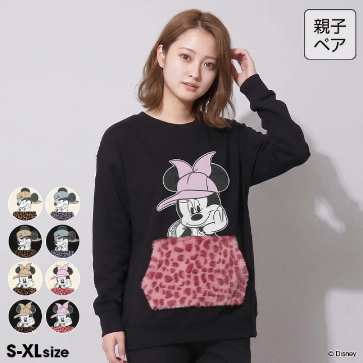日本童裝 BDL x Disney 親子裝 毛毛口袋衛衣 S-XL 大人款 冬季 TOPS