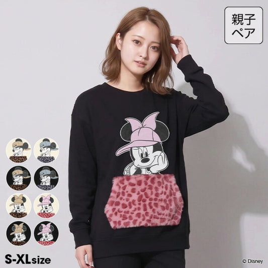 日本童裝 BDL x Disney 親子裝 毛毛口袋衛衣 S-XL 大人款 冬季 TOPS